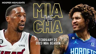 Miami Heat vs Charlotte Hornets Full Game Highlights | Feb 25 | 2023 NBA Season