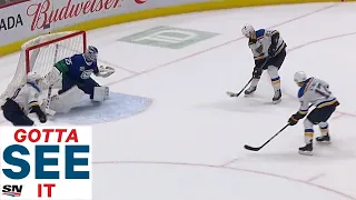 GOTTA SEE IT: Jaden Scwartz Scores Overtime Winner For Blues After Canucks Give Up 3 on 0