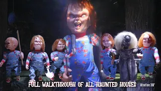 ALL Halloween Horror Nights Houses Walkthrough | Universal Studios Hollywood 2023