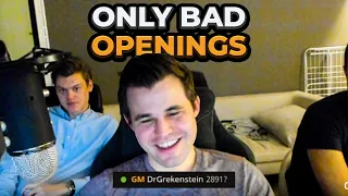 Magnus Carlsen aka. DrGrekenstein plays the GREEK OPENING (PART 2)