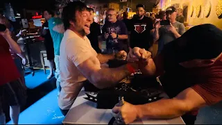 Devon Larratt kings move John Brzenk #devonlarratt #eastvswest #johnbrzenk #armwrestling #dubai #1k