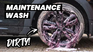 Dirty Mini Cooper Maintenance Wash - 2 Month Coating Update