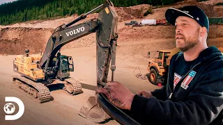 Rick Ness tem problemas com escavadeira no meio de mineração | Febre do Ouro | Discovery Brasil