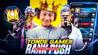 TONDE GAMER Rank Push Glitch 🤯 REVEALED ✅ | Grandmaster Region Top 1 Player 🔥 | Utkarsh FF