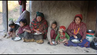 Organic village life || Cooking meat and vegetables in the village