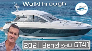 2022 NEW MODEL Beneteau GT41 Walkthrough | ONE Available |  Volvo 380HP Diesel | Available FLIBS