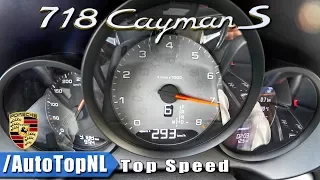 Porsche 718 Cayman S ACCELERATION & TOP SPEED 0-293km/h by AutoTopNL