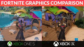 FORTNITE - Xbox One S vs Xbox Series X - Gameplay and Load Time Comparison