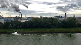 Sailing Into Rotterdam, Netherlands Timelapse - Het Scheur and Nieuwe Maas