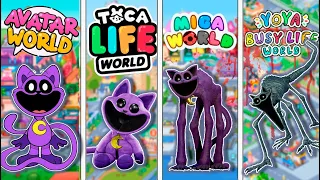 COMPRASION CATNAP 🐱 AVATAR WORLD  💜 TOCA BOCA 💛 MIGA WORLD 💚 YOYA WORLD | POPPY PLAYTIME