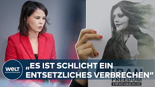 BAERBOCK zu Iran &  Mahsa Amini: „Tue alles dafür, dass wir Sanktionen auf den Weg bringen können“