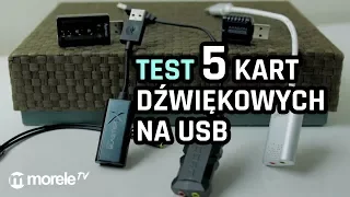 Karty dźwiękowe na USB - TEST 5 modeli