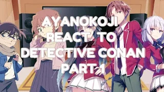 Ayanokouji react to detective conan part 1