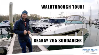 Sea Ray Sundancer 265 - A 2016 boat that looks and feels Brand NEW!! Walkthrough Tour - 6.2l Engine!