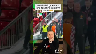 Mark Goldbridge reacts to Christiano Ronaldo walkout#markgoldbridge#ronaldo#christianoronaldo