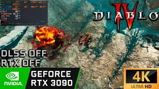 Diablo 4 | RTX 3090 24 GB + i7 12700K 5.0 GHz [ 4K Ultra High Settings DLSS - OFF ]