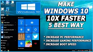 How to make windows 10 faster