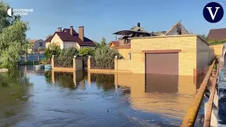 Inundaciones en la zona de Jersón tras la voladura de la presa de Kajovka