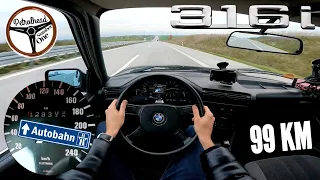 1990 BMW 316i E30 | V-MAX. Racebox 0-100 km/h. Prezentacja. AUTOBAHN.