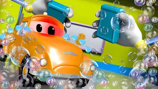 There was an ACCIDENT at the CAR WASH ! - Amber the Ambulance in Car City l Cartoons for Children