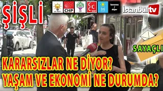 (SAYAÇLI,MONTAJSIZ) BU PAZAR SEÇİM OLSA ŞİŞLİ DE Kİ SEÇMENLER HANGİ PARTİYE OY VERECEK ?