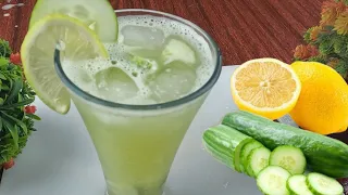 How to Make Homemade Cucumber Lemonade(Using Blender) ! Healthy Drinks