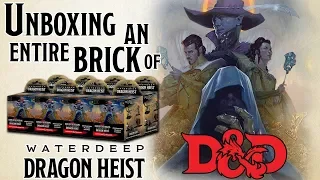 Unboxing an Entire Brick of Dungeons and Dragons Icons of the Realms Waterdeep: Dragon Heist Minis