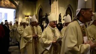 Procession entering Saint Patricks Cathedral for Cardinal Dolan's Mass