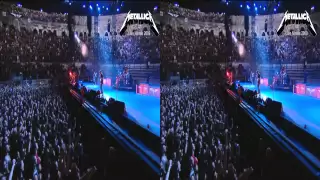 Metallica 3D SBS - Nothing else Matters HD 1080p Live Nimes 2009