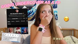 Going undercover as a FAN PAGE for myself!! *I was NOT expecting this..* // Mia Elizabeth