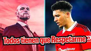 Erik Ten Hag se desahoga Jadon Sancho esta fuera y pide respeto!!!