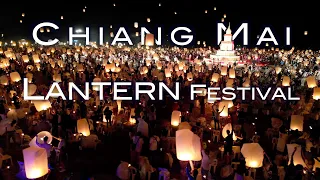 2022 YiPeng Lantern Festival in Chiang Mai | Amazing floating lanterns and fireworks