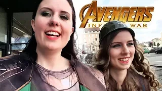 Going to INFINITY WAR PREMIERE as LOKI and CAPTAIN AMERICA! (Vlog)