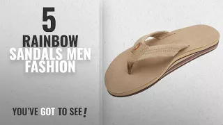 Top 10 Rainbow Sandals [Men Fashion Winter 2018 ]: Rainbow Sandals Men Premium Leather Double Layer,