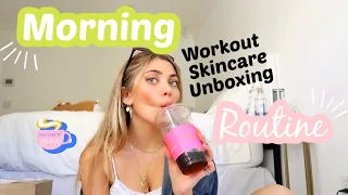 MORNING ROUTINE/VLOG ft. workout, skincare, & friends!! | Amelie Zilber