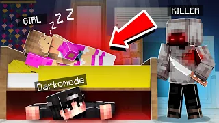 I Spent The Night UNDER Her Bed.. SOMEONE BROKE IN! (Minecraft 13th Street)