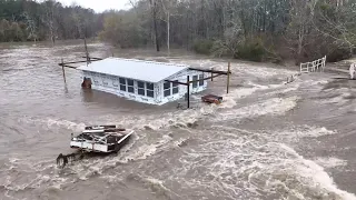 Major Flooding in Dothan, AL - 2/12/2024