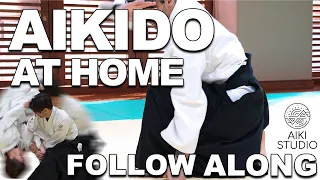 Aikido At Home Training In Japan | Follow Along - Basic Movements - Beginner Friendly