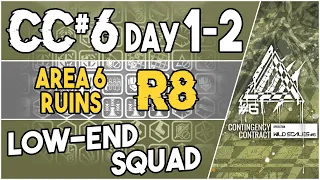 CC#6 Day 1/2 - Area 6 Ruins Risk 8 | Low End Squad |【Arknights】