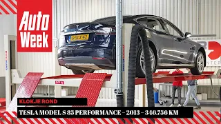 Technical inspection of a Tesla Model S 85 Perfomance after 346.756 kilometers (215,464 miles)