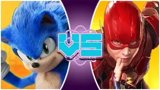 MOVIE SONIC vs MOVIE FLASH! (Sonic The Hedgehog vs The Flash DCEU) | REWIND RUMBLE