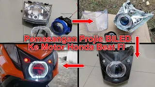 Cara Pasang Projie Biled Ke Headlamp Motor Honda Beat FI