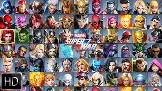 MARVEL Super War: ALL HEROES & SKINS | Ultra Graphics | High Frame Rate