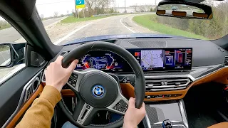 2022 BMW i4 M50 - POV Test Drive (Binaural Audio)