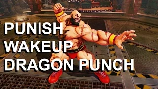 Punish Wakeup Dragon Punch - Street Fighter 5 Tutorial