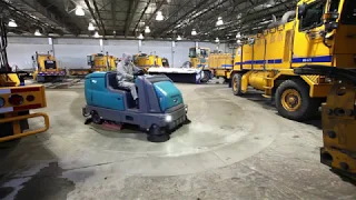 M17 Battery Powered Ride On Sweeper-Scrubber