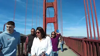 [4K] San Francisco: Walking Across the GOLDEN GATE BRIDGE Again!