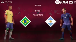FIFA 23 - Brasil  vs Argentina | Gameplay PS5  [4K 60FPS] Copa do Mundo FIFA 2022 - Final Penaltis
