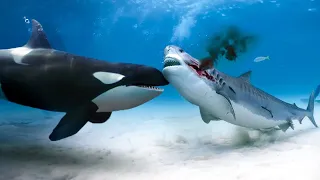 ORCA VS GREAT WHITE SHARK - Shark VS Killer Whale Amazing Comparison! - Blondi Foks