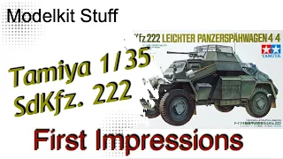 First impressions, Tamiya, 1/35, SdKfz. 222.